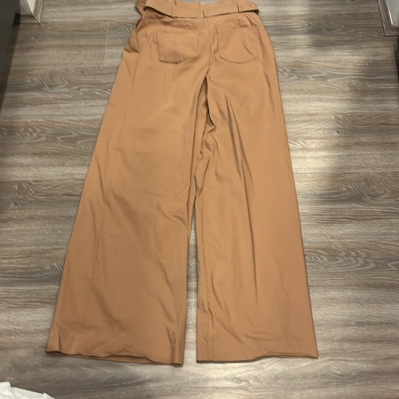 Express Tan Wide Leg Paper Bag Waist Pant - Picture 7 of 8